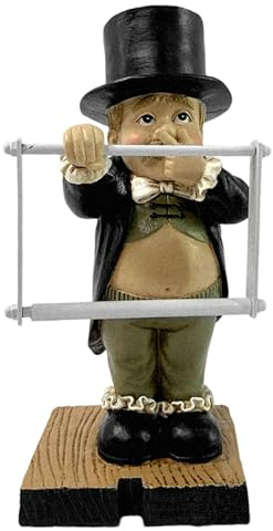 Unique Toilet Paper Holder, Toilet Button Resin Figures 6x3 Boy Holding Nose Butler Statue with Tray Modern Sculptures Home Decor for Table Table