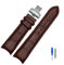 MAMA'S PEARL 22mm 23mm 24mm Echtleder Armband Mit Gebogenem Ende, Passend For Tissot Uhrengürtel 1853, Passend For COUTURIER T035627A T035407A T035439 Herrenarmband(Brown-silver,23mm)