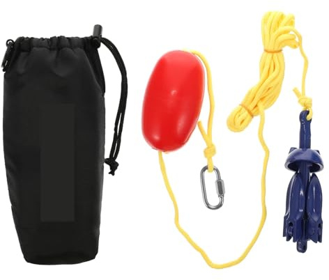 Juego de boya de anclaje plegable portátil, componente de balsa de canoa, Kit de pesca plegable de aleación de aluminio, 1 Juego