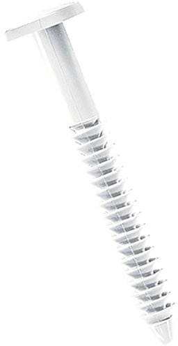 Ekena Millwork LVSL0012WH 3 Lifetime Vinyl Shutter-Lok's (12/Bag), White