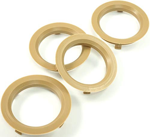 4x Zentrierringe 70.1-57.1 | 70,1 auf 57,1 kompatibel mit AEZ | Dezent | Dotz | Enzo | Hellbraun