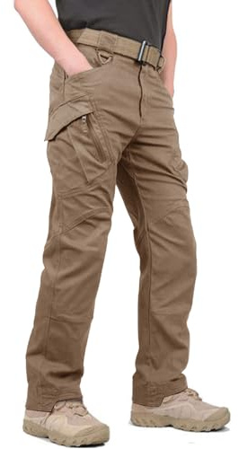 KEFITEVD Work Cargo Pants Men Outdoor Combat Tactical Trouser Multi Pockets | Casual military tactical combat cargo trousers with pockets,lightweight ripstop breathable,outdoor tactical wear