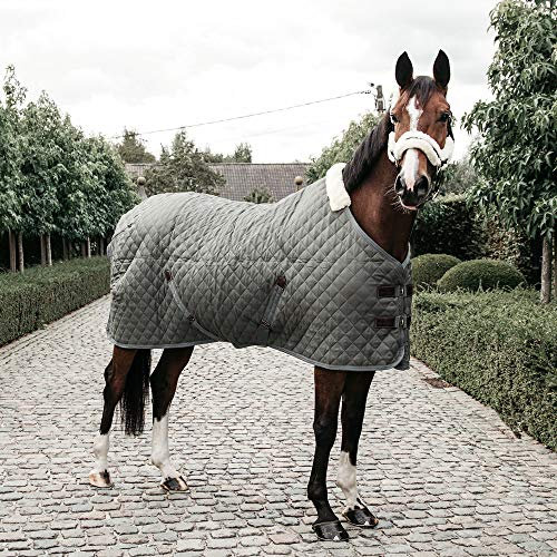 Kentucky - Coperta da stalla, 400 g, Verde/Grigio