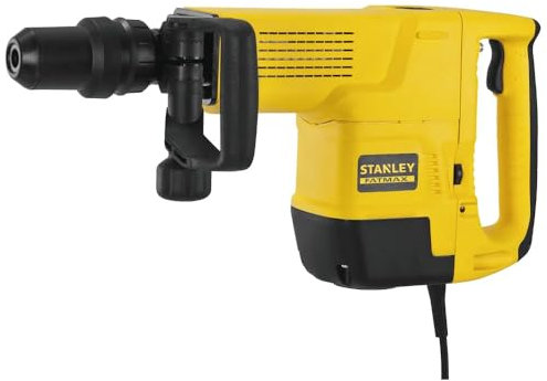 STANLEY FATMAX Martillo Demoledor SDS-MAX 10Kg 1.600W, Energía de Impacto 5-15J, Control de Velocidad, Empuñadura Engomada, Incluye Maletín - SFMEH230K-QS