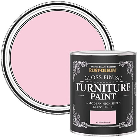 Rust-Oleum Pink Furniture Paint in Gloss Finish - My Husband Said No 750ML, SHDRCT872