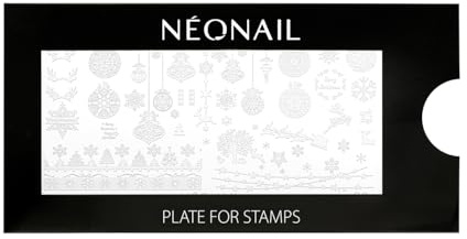 NEONAIL Stamping Plate 26 - Stamping Platte - Schablonen Platte - Nail Art - Nageldesign - Nagel Stempel Schablone - French Nails Schablone - Nagelkunst Stempel