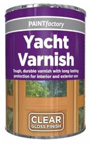 GSV Essentials Yacht Varnish Clear Gloss Finish Paint, Quick Drying, Durable and Long-Lasting, Easy-to-Apply, DIY Enthusiasts, Interior & Exterior Use, 300ml, (1 Pcs)