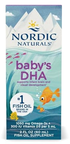 Nordic Naturals Baby's DHA Fish Oil, 1050mg Omega-3 with Vitamin D3-60 ml.