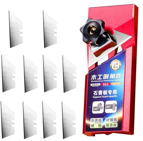 Outil à Chanfreiner les Bords de de Plâtre - Rabot V En Alliage D'Aluminium | Outil de Coupe Précision 45 Degrés pour Travaux de Menuiserie Conduits Plomberie et Ingénierie de Précision