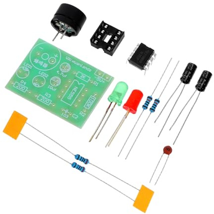 Toddmomy 3 pièces Kit Électronique Multivibrateur Circuit Minuterie Astable DIY Double LED Clignotante Kit Pratique Soudure pour Apprentissage Électronique Débutants