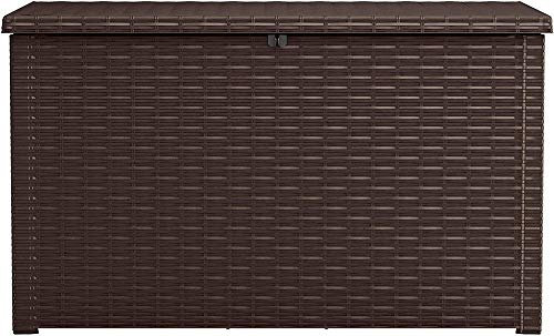 Keter Java Cushion Box, 870 L, Brown, 147 x 83 x 86 cm