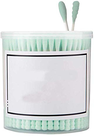 Bastoncillos de algodón de 200 recuentos Bastoncillos de oreja orgánicos libres de crueldad de doble punta A05