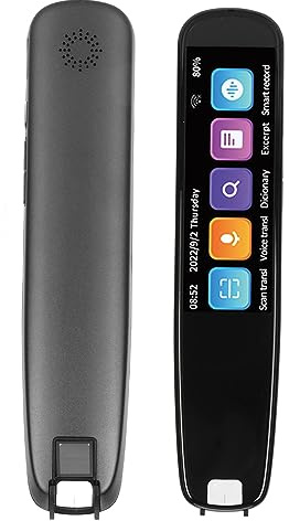 Dispositivo Traductor de Idiomas, 2.99in 2MP HD WiFi Smart Translator Pen Dictionary Pen, Reader Pen Scanner 134 Traducción de Idiomas, para Reuniones Viajes Aprendizaje