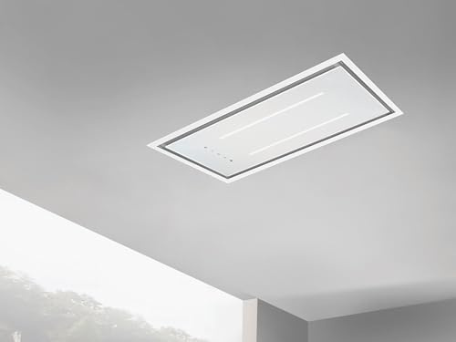 ViandPro - Aria Flush Fit Ceiling Hood 90x30 All White Fits Between Joists