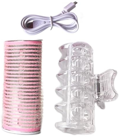 Bigoudis électriques – Ensemble de bouclage chauffant USB, cheveux auto-adhésifs | Outil de coiffure à chauffage rapide, kit de rouleau de cheveux facile, solution de bouclage compacte pour des vagues