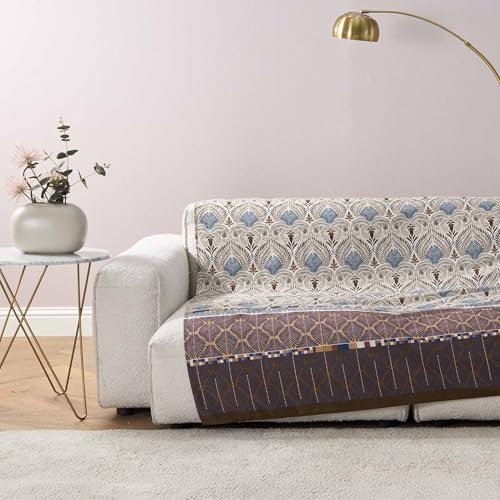 Bassetti Nairobi Foulard aus 100% Baumwolle in der Farbe Perla G1, Maße: 180x270 cm - 9330038 Caffe M1, Maße: 180x270 cm - 9332296, Kaffee