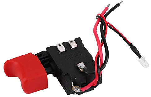 DC 7.2V-24V 16A Control de taladro eléctrico Interruptor de gatillo Velocidad ajustable CW/CCW Botón pulsador Piezas de repuesto para herramientas eléctricas