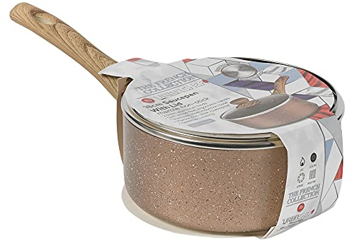 Ceramic Rose Gold Induction Cooking Pots Pans Frying Pan Cookware Set (18cm Saucepan)