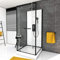 MARWELL Duschkabine Fertigdusche White Stone 80 x 80x 225 cm - komplett-Set inkl. Duschwanne und Armatur - Dusche komplett mit Fronteinstieg