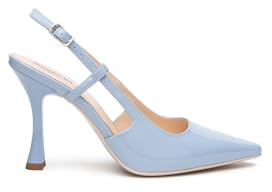 Nero Giardini E512241DE kvinnors lackpumps, Himmelsblå, 37.5 EU