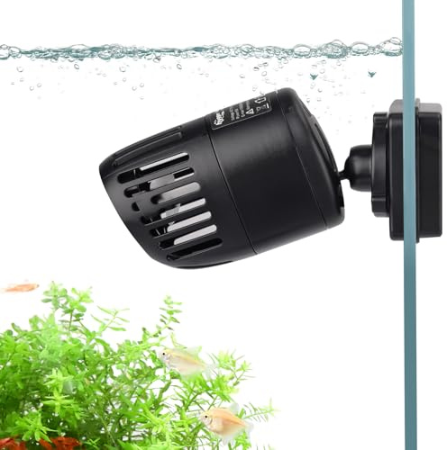 hygger 2000 LPH Pompa di Movimento Acquario,3W Pompa di Flusso per Acquari ad Onda Wave Maker per Acquario Dolce e Salata da 56-150L