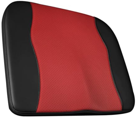 SOPOTUTU Cojín Elevador para Asiento de Coche la Cómodo para Mayor Seguridad y Confort Estaciones Color Negro y Rojo
