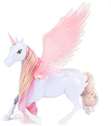 Toi-Toys Licorne Jouet avec des Ailes Mobiles - Licorne Magique Cadeaux Cadeaux Fille Figurines pour Enfants de 3 Ans et Plus - ‎23.8x19.8x7 cm
