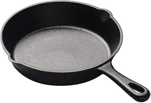 Eisenpfanne Gusseisenpfanne Spiegelei Pfanne Single Pfanne Runde Bratpfanne Mini für Fisch Fleisch Gasgrill, Backofen Und Induktion Geeignet (20cm)