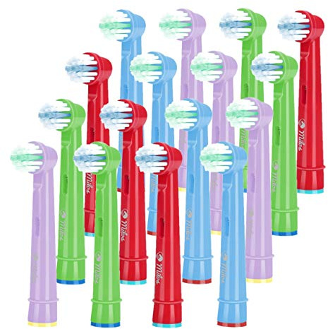 Aufsteckbürsten Kompatibel mit Oral B - Milos Kinder Professionelle Elektrische Bürstenköpfe Classic Precision Clean Bürstenköpfe Fit Professional Care 16 Stück
