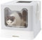 BingoPaw Cat Litter Tray Box: Foldable Top Entry Extra Large Cats Toilet with Lid - Hooded Kitten Litter Tray Easy Cleaning Drawer Design with Scoop Grey