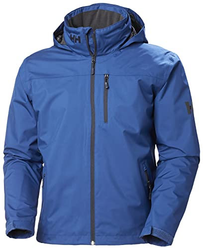 Helly Hansen Men's Crew Hooded Midlayer Jacket, Deep Fjord, S