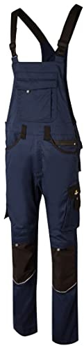 Hans Schäfer Workwear HSW Professional – Latzhose für Herren – Lange Arbeitshose mit Knietaschen – Bequem, strapazierbar und qualitativ – Navy, 54