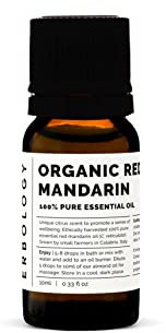 Aceite esencial de mandarina roja 100% orgánico, 10 ml, calmante y rejuvenecedor, lote pequeño, de origen sostenible directamente de la granja en Italia