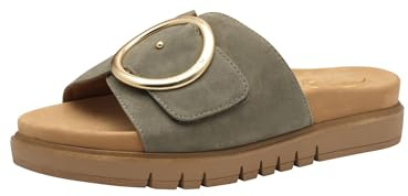 Tamaris dam Tamaris Comfort Damen Pantoletten Aus Leder ElegantSandal