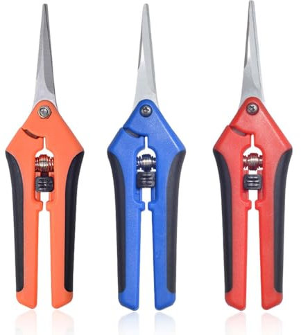 3 Piezas Tijeras Podar, Tijeras de Podar de Mano, Tijeras Podar Pequeñas, Tijeras Jardineria para Plantas, Flores, Ramas, Rosas, Bonsáis, Verduras, Frutas,tijeras de podar,tijeras podar