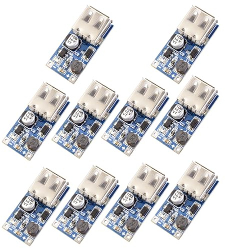 LAOMAO DC Step Up Converter DC 1-5 V a 5 V 600 mA USB regolatore di tensione boost convertitore alimentatore compatibile con dispositivi elettronici Arduino (10 pezzi)