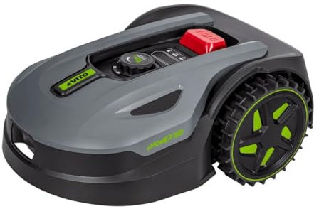 VITO - Robot cortacésped 20 V 2,0 Ah 300 m2 Cable periférico estación de carga