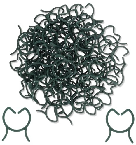 200 Stück Pflanzenclips Pflanzenklammern, Tomatenclips, Pflanzen Clips klein, Tomaten Befestigung Clips, Pflanzenringe Blumenklammern Rankhilfe Klammern für Pflanzen