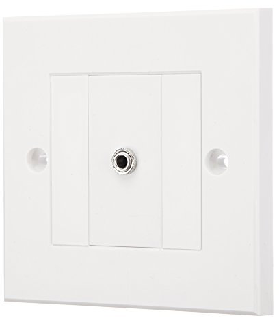 Computer Spares 3.5mm Jack Modular Faceplate/Wall Outlet (1 x 3.5mm Jack Port)