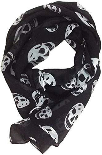 Black Sugar Sciarpa punk gotico gotico gotico moda testardo gru nero, Nero , M
