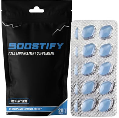 Boostify™ 20 Tablets | Fast Effect 100% Herbal Food Supplement | Fast Acting | Ginseng | Energy and Stamina Support