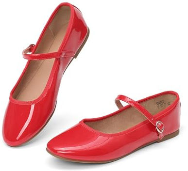 DREAM PAIRS Ballerine Mary Jane da Donna Punta Tonda Comode Eleganti Casual Slip-on da Lavoro Quotidiano Morbide Scarpe Basse