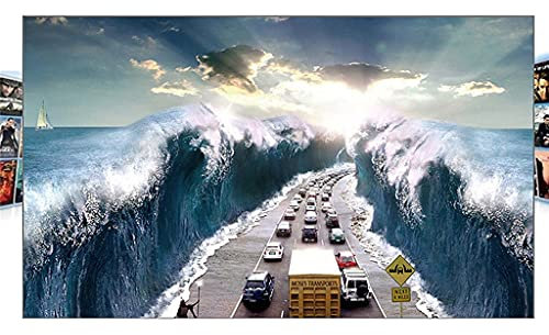 CJHYSMD Écran de Projection Écran de Projection Portable 60/70/80/100 Écran de Projection vidéo sans Cadre 16:9 de 120 Pouces Pliable à Montage Mural pour cinéma Maison (100 Pouces)