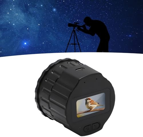 Caméra Oculaire de Télescope, Oculaire électronique WiFi avec écran 1,5 Pouces, Oculaire électronique 16 MP 1920 X 1080P pour Microscope Télescope de 28 Mm à 50 Mm, Observation