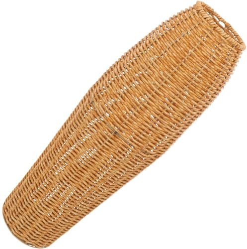 HiyyFloy Geflochtene Blumenvase Aus Rattan, Rustikale Blumenarrangementbehälter, Gewebte Vase Für Getrocknete Gefälschte Große Bodenvasen Oder Den Heimbalkongarten