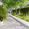 IKAYAA 10 uds Borde Jardín Acero Galvanizado, Césped Borde, Delimitadores de Bordes para Jardín, Bordura Exterior para Tierra Cenefa Parterres, 25 x 103 cm Blanco