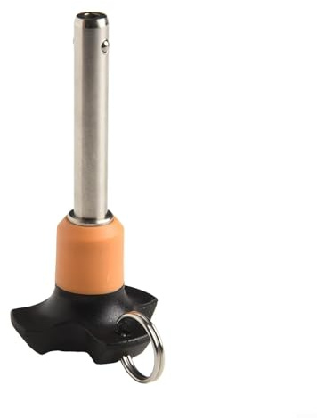 Goupille de verrouillage à boule autobloquante pour libération rapide – Goupille de détente en acier inoxydable avec bouton poussoir, diamètre 6 mm/8 mm, longueur de serrage 10-5 (8 mm-VCN120-6-40)