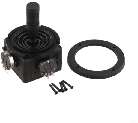 2-axlad joystick potentiometer JH-D202X-R2 5K Ohm, exakt styrknapp med justerbar känslighet för 2D-skärm och tangentbord, robust metallhölje, svart