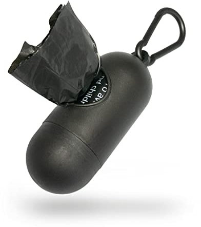 Elke-Plastic Müllbeutel Für Hundekot - 300 Stück Kotbeutel mit Spender und Leinenclip - 15 Beutel pro Rolle 22,5x31cm Auslaufsichere Plastiktüten - Welpen Zubehör, Kotbeutel für Hundebesitzer (300)