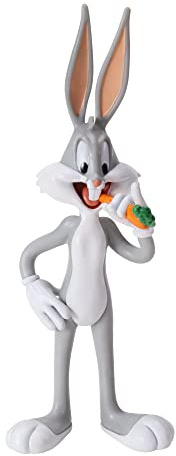 The Noble Collection Looney Tunes Mini Bendyfigs Bugs Bunny – Figurine Miniature Pliable de 14,5 cm